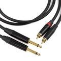 Кабель межблочный 2Jack-2RCA Onetech PRO 1 m