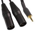 Кабель межблочный 2XLR-M-miniJack Onetech PRO 1.0 m