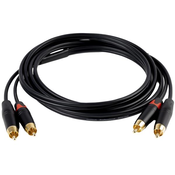 Кабель межблочный аналоговый RCA Onetech PRO 1 m